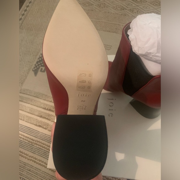 Joie red leather booties - Picture 8 of 11